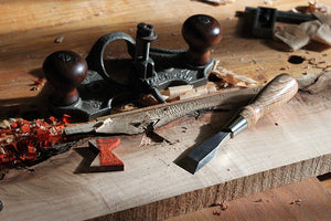 Woodworking hand tools - plane and chisels