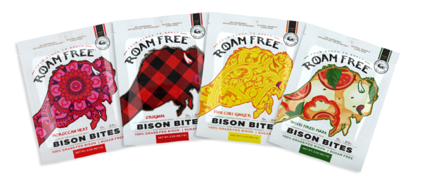 Bison Bites 4-Flavor Variety Pack - MT grass-fed Roam Free Bison