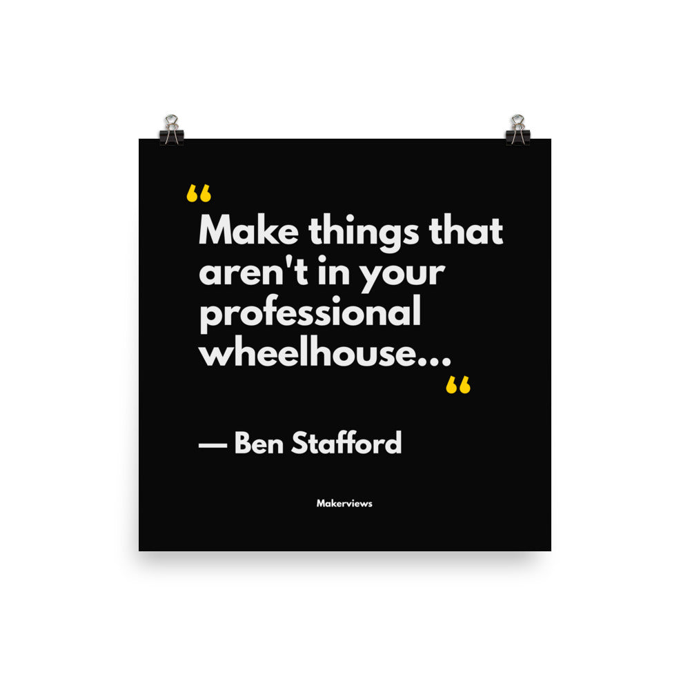Illustrator Quote Poster - Make Different Things - Ben Stafford